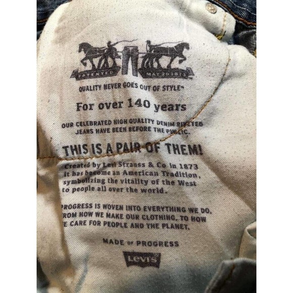 Levis 505 Jeans W38 x L32 Blue Pants Levi Strauss Mens - Picture 4 of 4